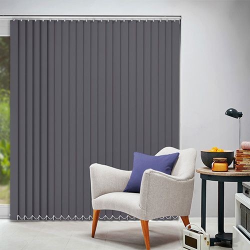 Blackout vertical blinds in Bangladesh for modern living rooms by CURTAINS Dhaka
