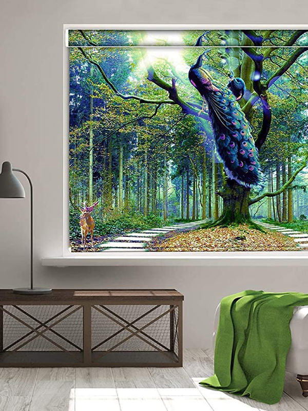 modern printed roller blinds for window