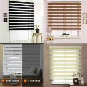 Stylish office in Bangladesh featuring zebra blinds that control sunlight, reduce glare, and create a professional look.